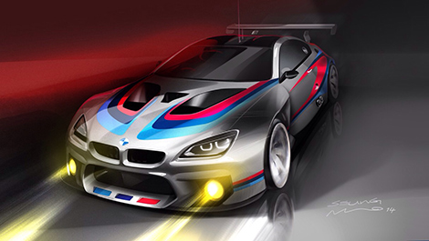 Artist's view of the BMW M6 GT3 (Image: BMW Motorsport)
