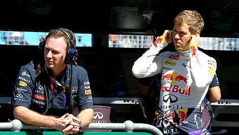 F1 Christian Horner Red Bull Racing Sebastian Vettel