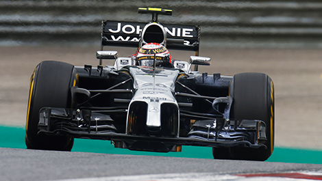 Parade lap, before the start 