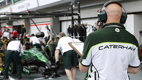Caterham F1 Team pitstop