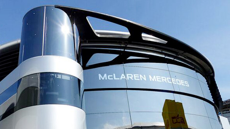 F1 McLaren-Mercedes motorhome