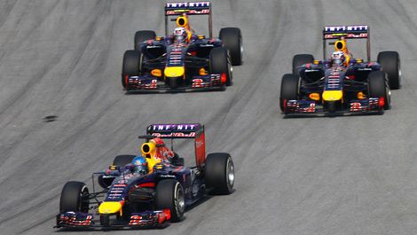 F1 Red Bull RB10 three cars
