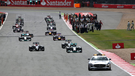 F1 starting grid safety car hockenheim