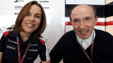 Claire Williams Frank Williams