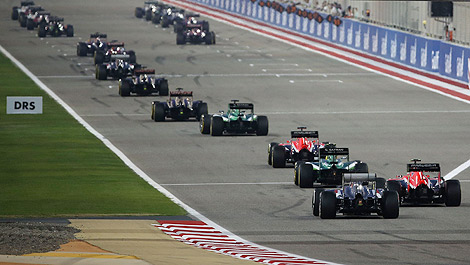F1 starting grid 2014