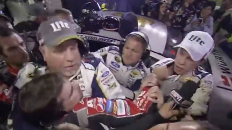 NASCAR crew members fight Texas Motor Speedway Jeff Gordon Brad Keselowski
