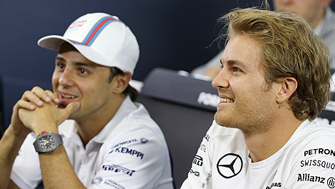 F1 Nico Rosberg press conference Felipe Massa