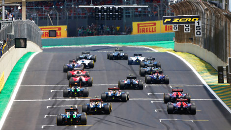 F1 starting grid Brazil 2014