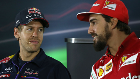 Sebastian Vettel, Fernando Alonso