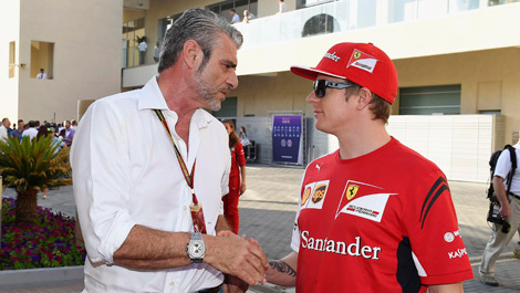 F1 Mauruzio Arrivabene Ferrari Kimi Raikkonen Abu Dhabi