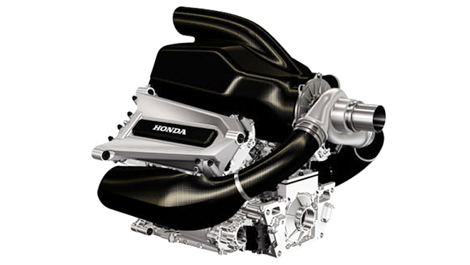 F1 Honda V6 engine turbo hybrid