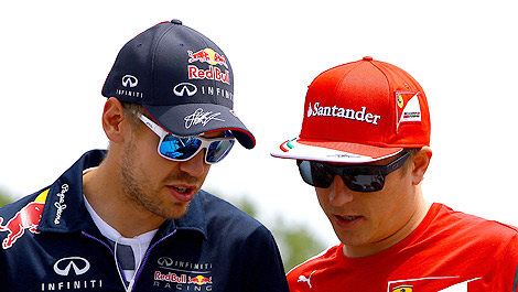F1 Kimi Raikkonen Sebastian Vettel