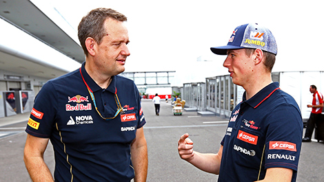 Steve Nielsen with Max Verstappen