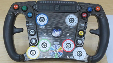 F1 Marussia steering wheel