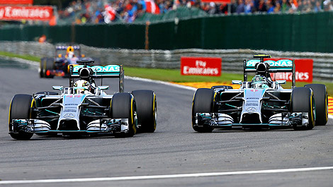 F1 Lewis Hamilton Mercedes AMG Nico Rosberg Spa-Francorchamps