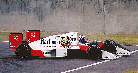 F1 Ayrton Senna McLaren-Honda Alain Prost Suzuka 1989