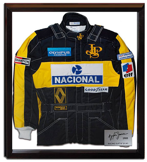 F1 Ayrton Senna racewear Lotus JPS