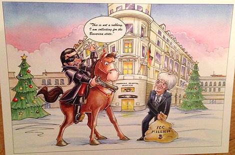 F1 Bernie Ecclestone xmas card 2014