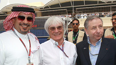 F1 Sheikh Salman bin Isa Al Khalifa Bahrain Bernie Ecclestone Jean Todt