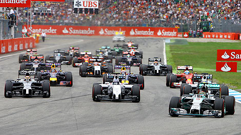 F1 Germany start 2014 Hockenheim