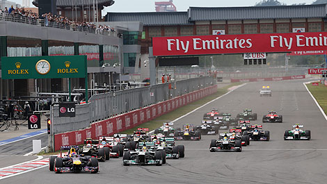 F1 Grand Prix of Korea 2013 start