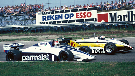 F1 Alain Prost Renault 1981 Nelson Piquet Brabham