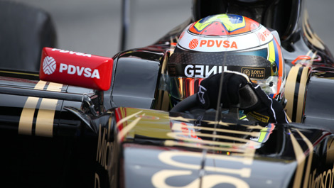 Pastor Maldonado, Lotus E23 Barcelona F1 winter testing