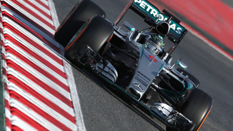 Nico Rosberg, Mercedes W06 Barcelona F1 winter testing