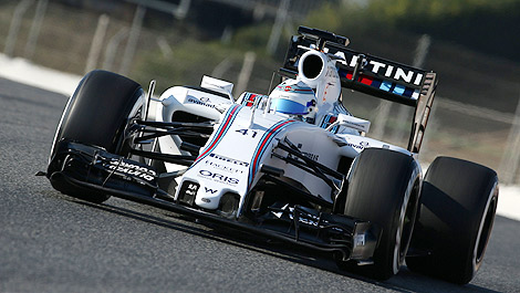 F1 Susie Wolff Williams FW37-Mercedes Barcelona