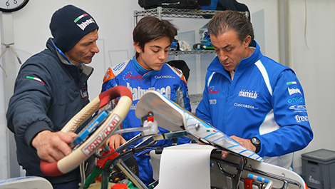 Karting Giuliano and Jean Alesi