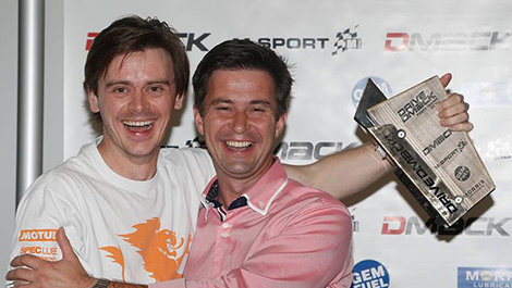 Crazy Leo Urlichich and M-Sport's Maciej Woda. Drive DMACK Fiesta Trophy end of season awards banquet 
