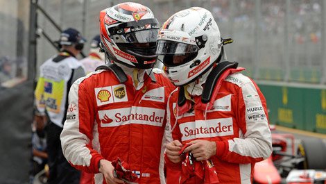 Kimi Raikkonen, Sebastian Vettel