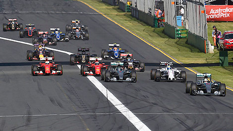 F1 Grand Prix of Australia 2015 start