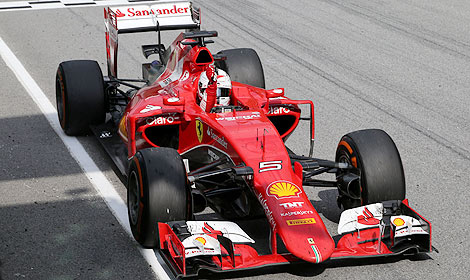 F1 Sebastian Vettel Ferrari SF15-T Malaysia