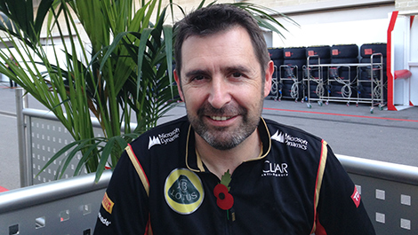 Greg Baker, Team Lotus chief mechanic