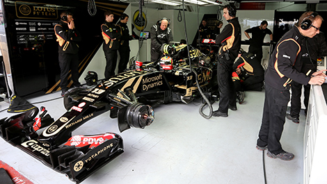 Team Lotus garage 