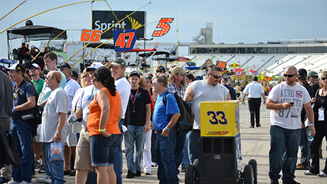 NASCAR fans have access to the pit lane.