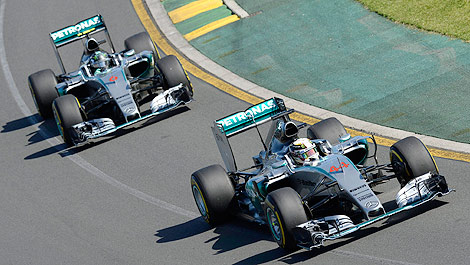 F1 Lewis Hamilton Mercedes W06 Nico Rosberg