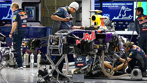 F1 Red Bull RB11 stand