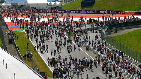 F1 Red Bull Ring crowd 2014