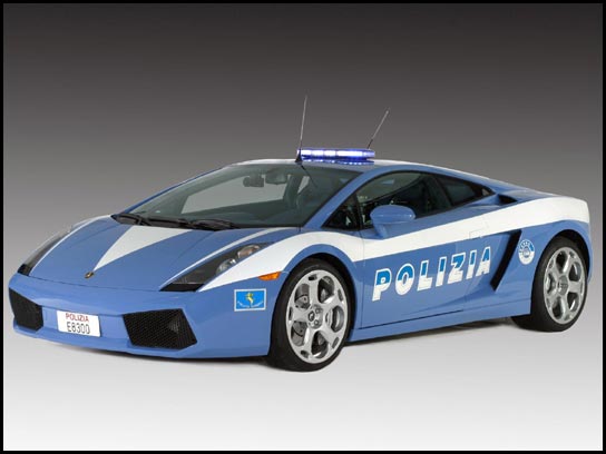 La voiture de police Lamborghini