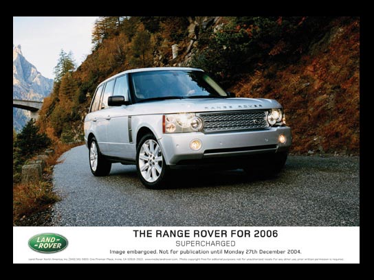 Land Rover upgrades Range Rover for 2006