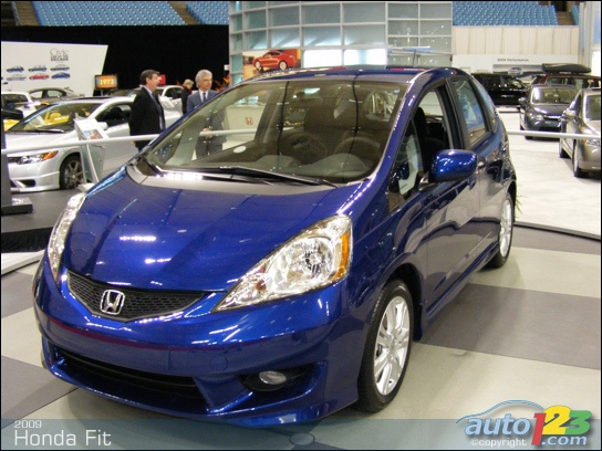 2009 Honda Fit. altogether-new sheet metal gives the Fit sportier appearance 