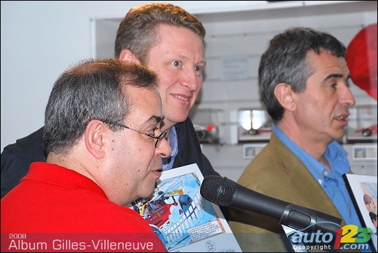 Lancement du livre de Michel Vaillant sur Gilles Villeneuve Lancement du livre de Michel Vaillant sur Gilles Villeneuve