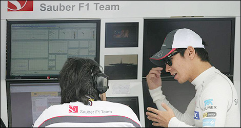 Sauber F1 Kamui Kobayashi