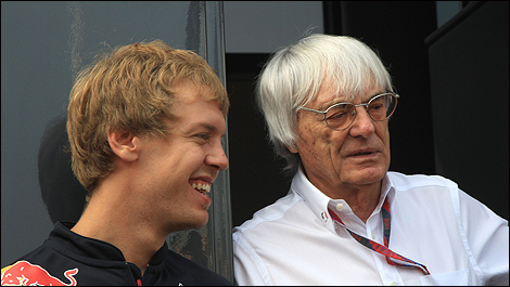 F1 Sebastian Vettel Bernie Ecclestone