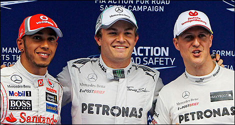 F1 Nico Rosberg Michael Schumacher Lewis Hamilton
