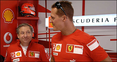 F1 Ferrari Jean Todt Michael Schumacher