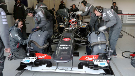 F1 Sauber garage
