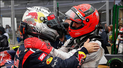 F1 Michael Schumacher Brazil 2012 Sebastian Vettel